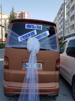 Gelin Arabası yapay çiçek 