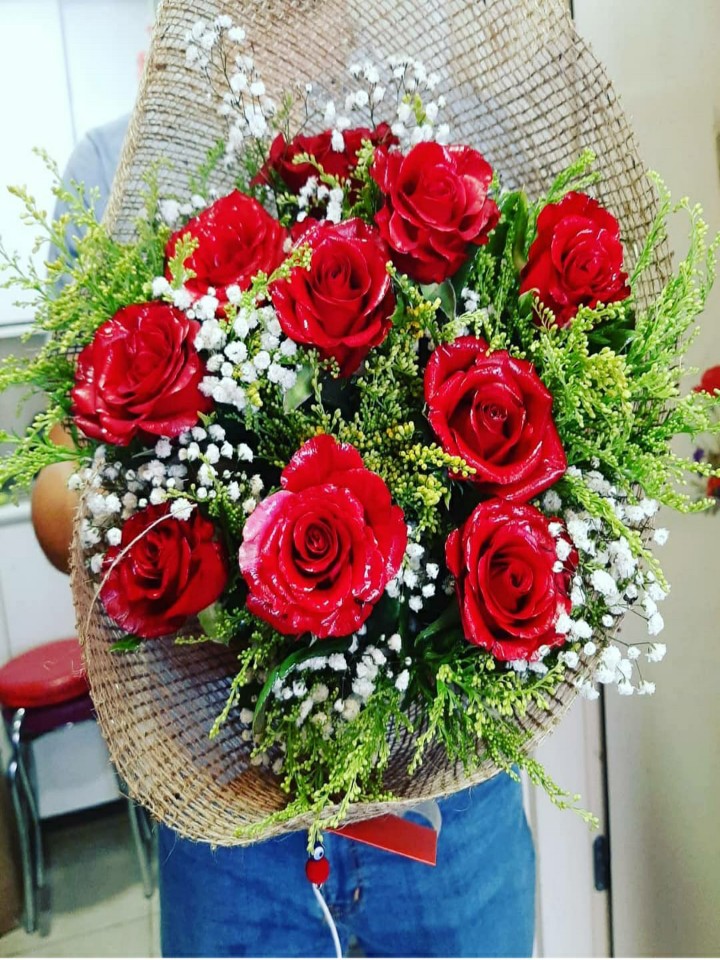 Kırmızı gül buketi