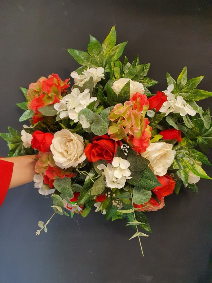 Rengarenk çiçek Buketi yapay