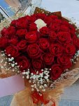 Çiçekçi - 40 Kırmızı 1 Beyaz Gül