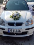 Çiçekçi - Beyaz çiçekli gelin Arabası 